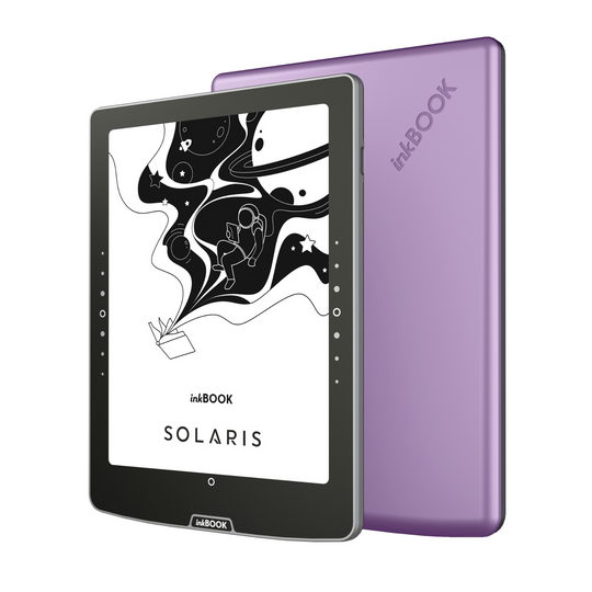 Czytnik ebook inkBOOK Solaris Violet przód - bok