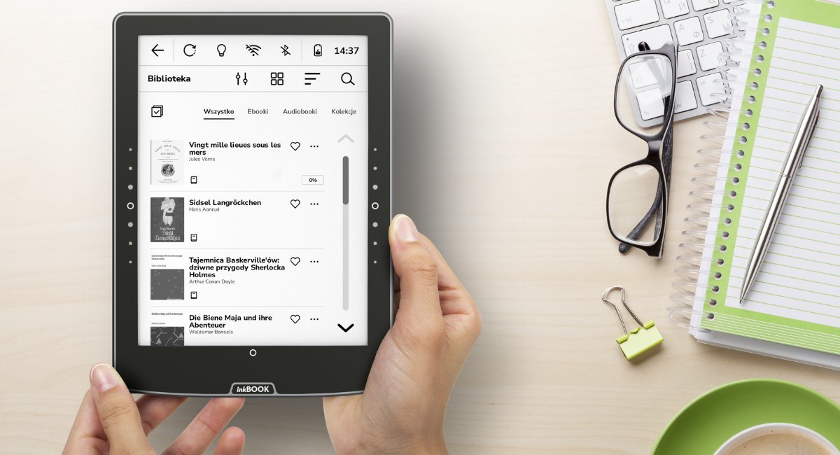 inkBOOK Solaris z ekranem biblioteki