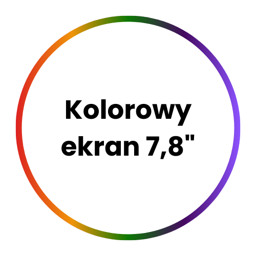 Kolorowy ekran 7,8 cala