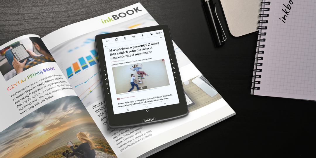 inkBOOK Solaris prasa na czytniku