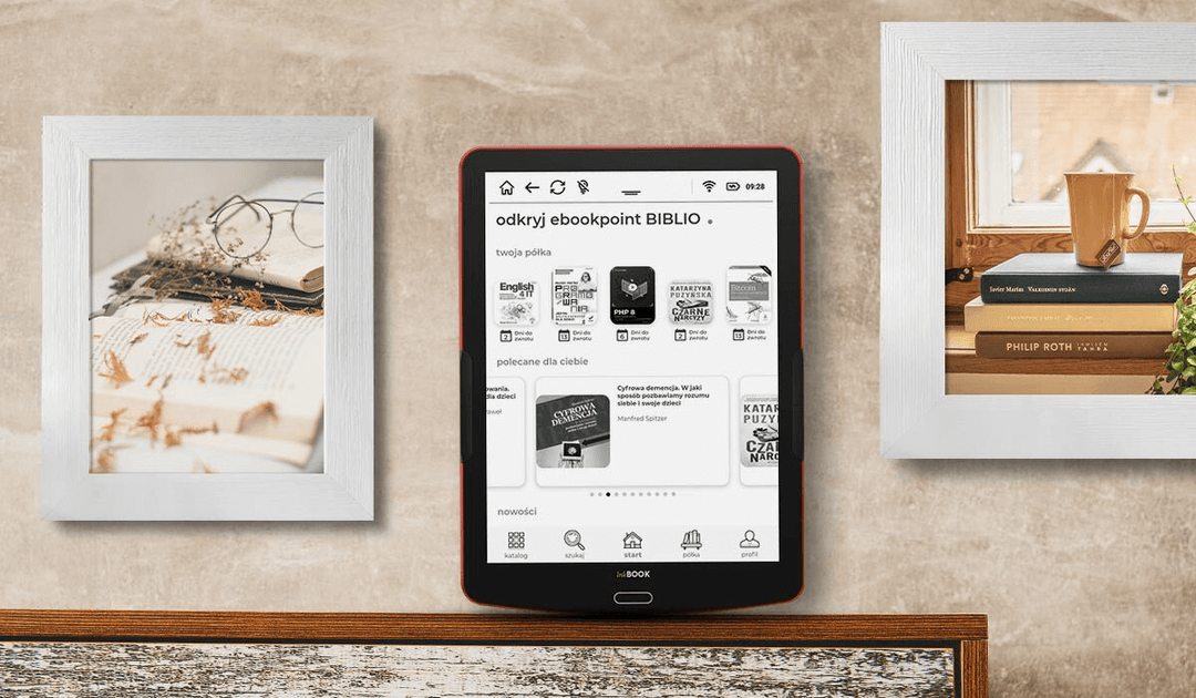 Aplikacja Ebookpoint BIBLIO na czytniku inkBOOK