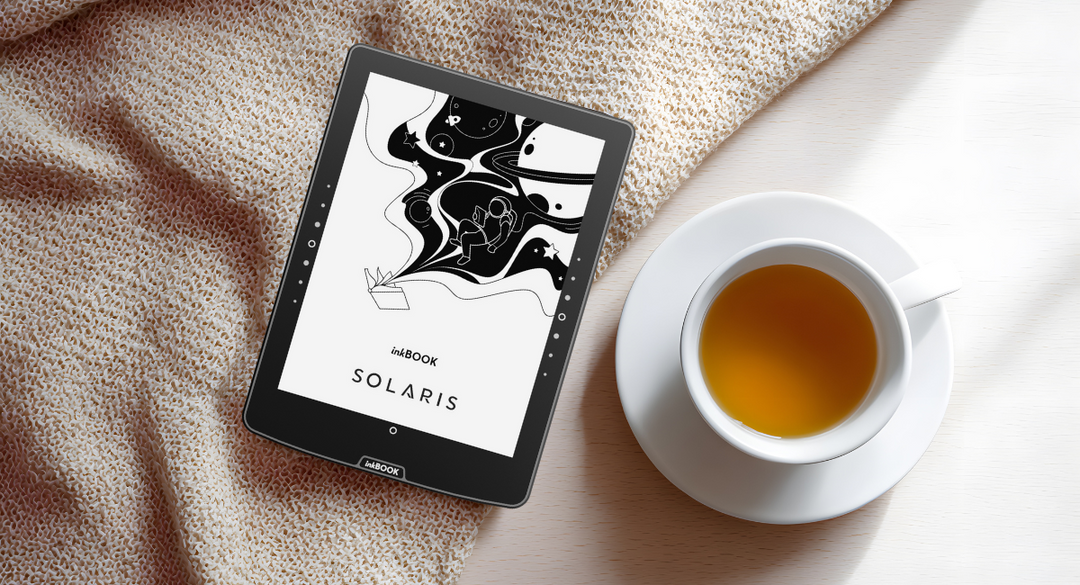 Czytnik inkBOOK Solaris – przyciski, które ułatwiają czytanie
