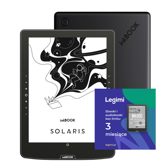 Zestaw inkBOOK Solaris + Voucher Legimi 3 mies. Ebooki i Audiobooki bez limitu