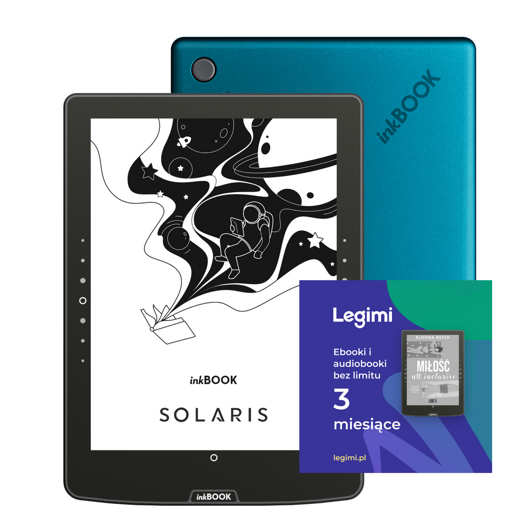 Zestaw inkBOOK Solaris + Voucher Legimi 3 mies. Ebooki i Audiobooki bez limitu