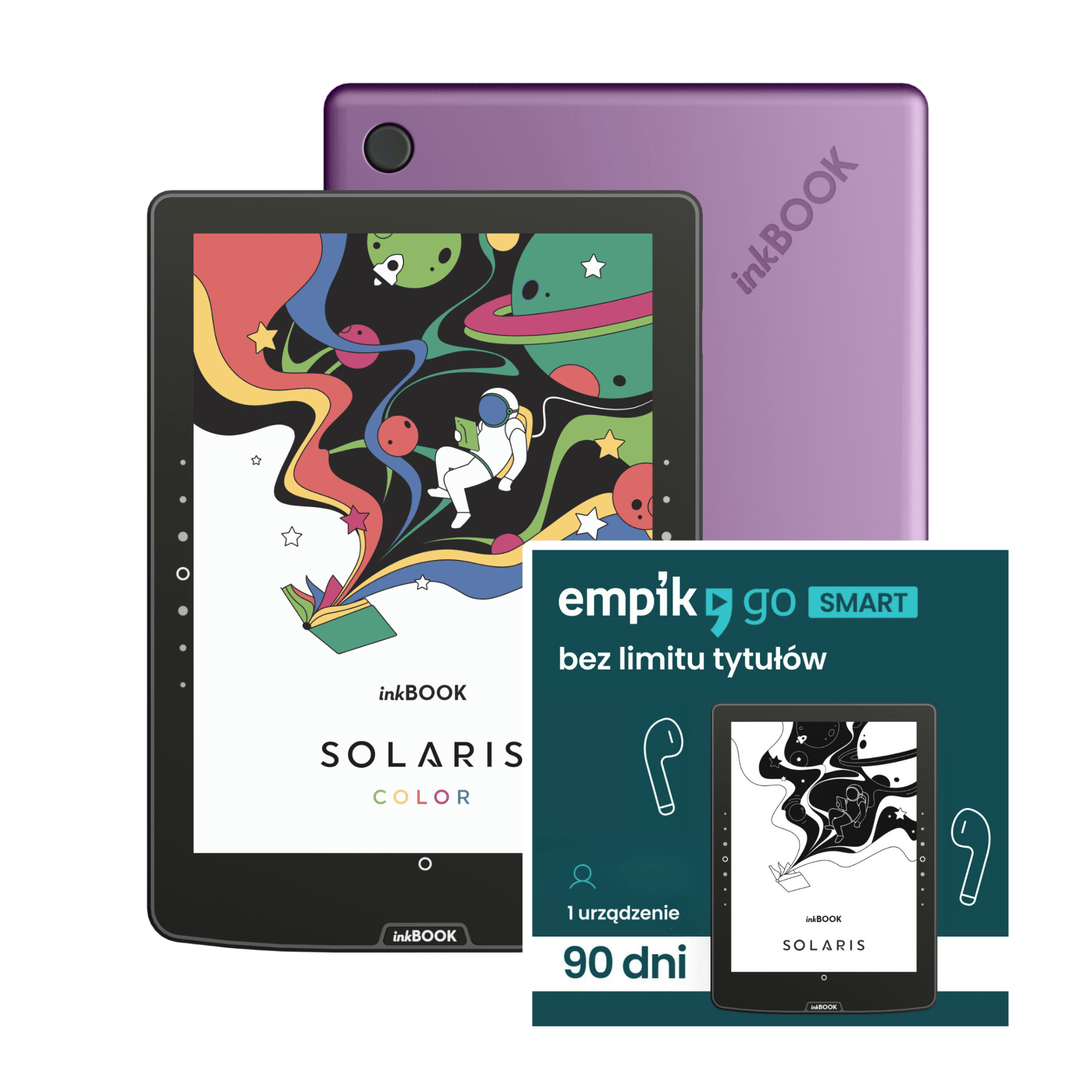 Czytnik ebooków inkBOOK Solaris Color violet z empik go 3 mies.