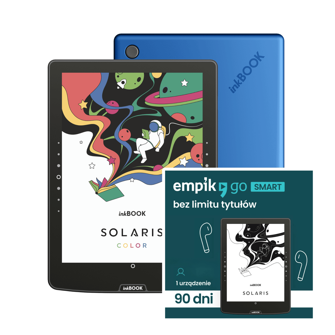 Czytnik ebooków inkBOOK Solaris Color blue z empik go 3 mies.