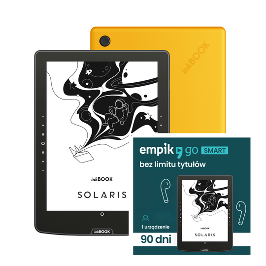 Czytnik ebook Solaris Yellow z voucherem Empik Go