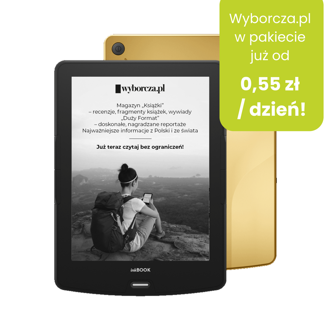 czytnik inkBOOK Calypso Plus z prenumerata gazety wyborczej złoty