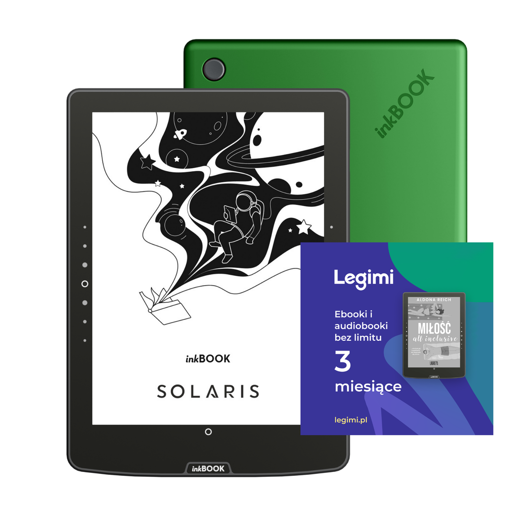 Zestaw inkBOOK Solaris + Voucher Legimi 3 mies. Ebooki i Audiobooki bez limitu