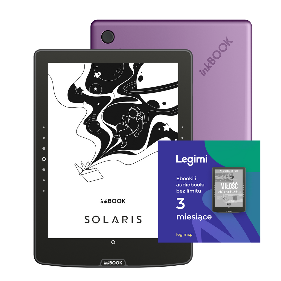Zestaw inkBOOK Solaris + Voucher Legimi 3 mies. Ebooki i Audiobooki bez limitu
