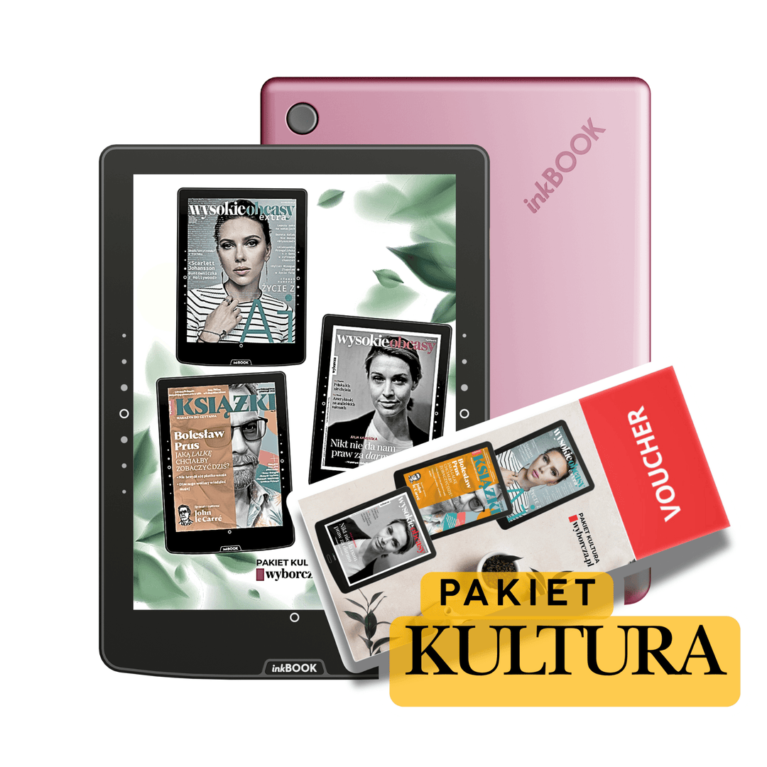 Czytnik inkBOK Solaris Color z voucherem wyborcza pink