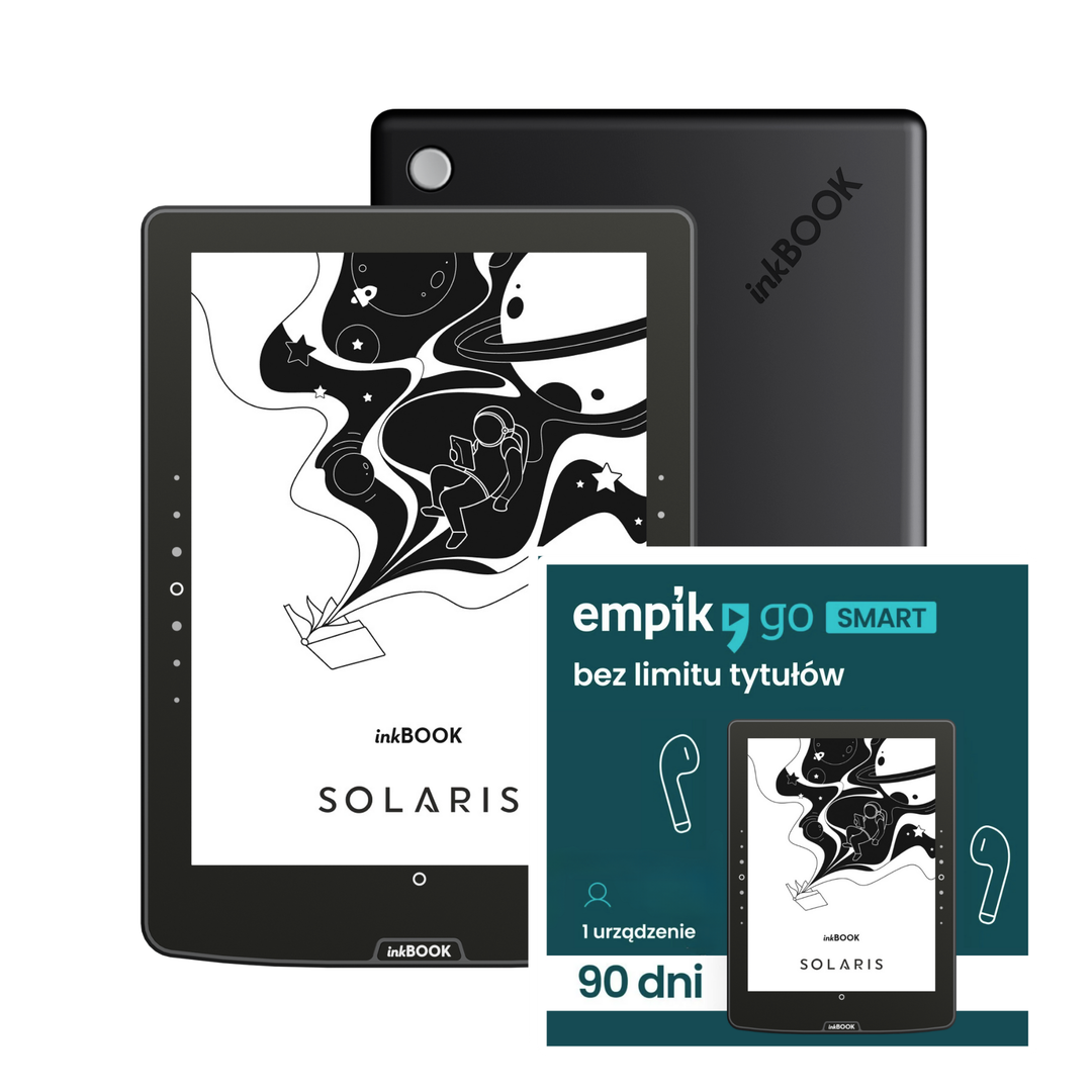 Zestaw inkBOOK Solaris + Voucher Empik Go Smart 3 mies. Ebooki i Audiobooki bez limitu
