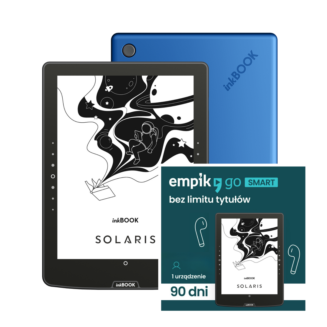 Zestaw inkBOOK Solaris + Voucher Empik Go Smart 3 mies. Ebooki i Audiobooki bez limitu