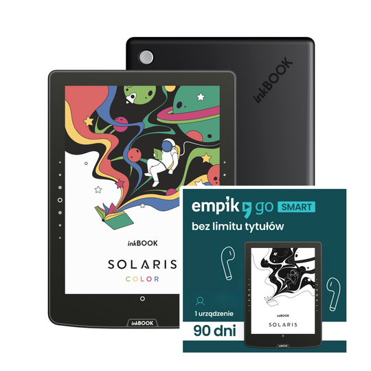 Zestaw inkBOOK Solaris Color + Voucher Empik Go Smart 3 mies. Ebooki i Audiobooki bez limitu