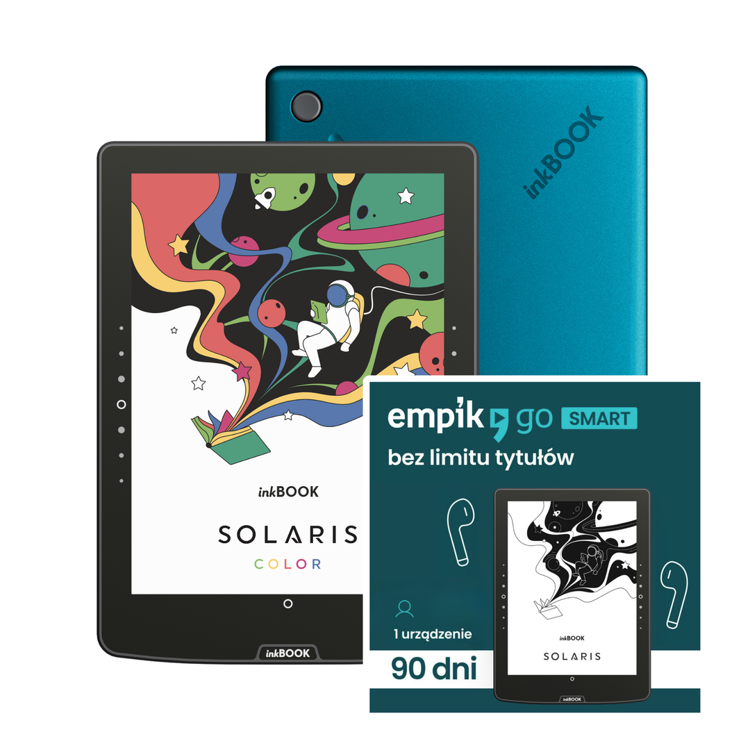 Zestaw inkBOOK Solaris Color + Voucher Empik Go Smart 3 mies. Ebooki i Audiobooki bez limitu