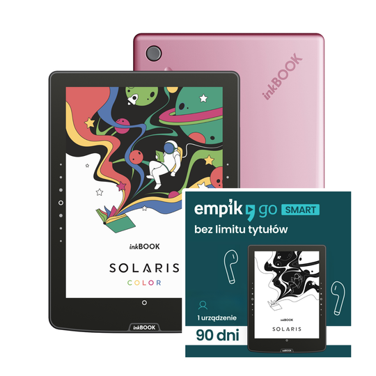 Zestaw inkBOOK Solaris Color + Voucher Empik Go Smart 3 mies. Ebooki i Audiobooki bez limitu