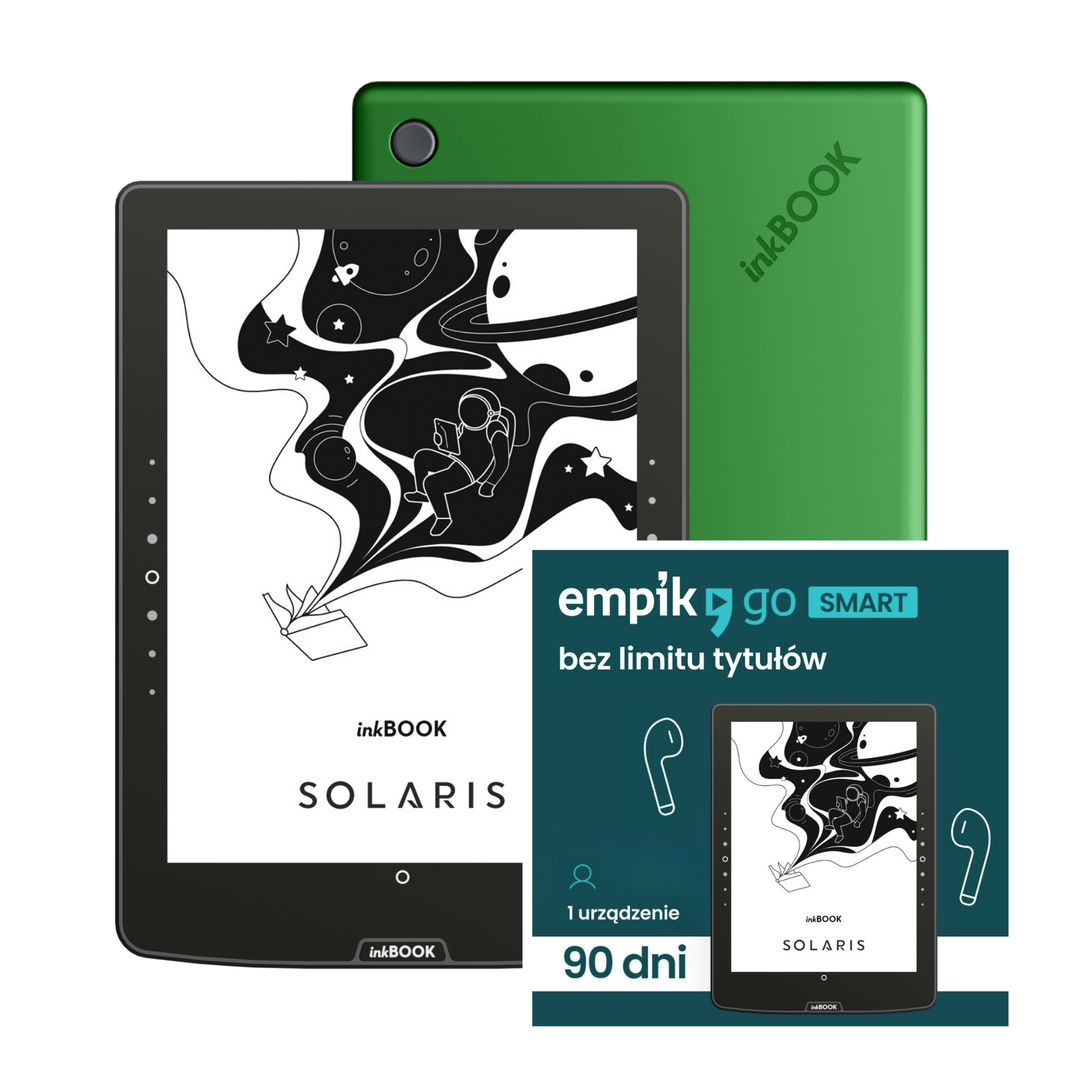 Zestaw inkBOOK Solaris + Voucher Empik Go Smart 3 mies. Ebooki i Audiobooki bez limitu