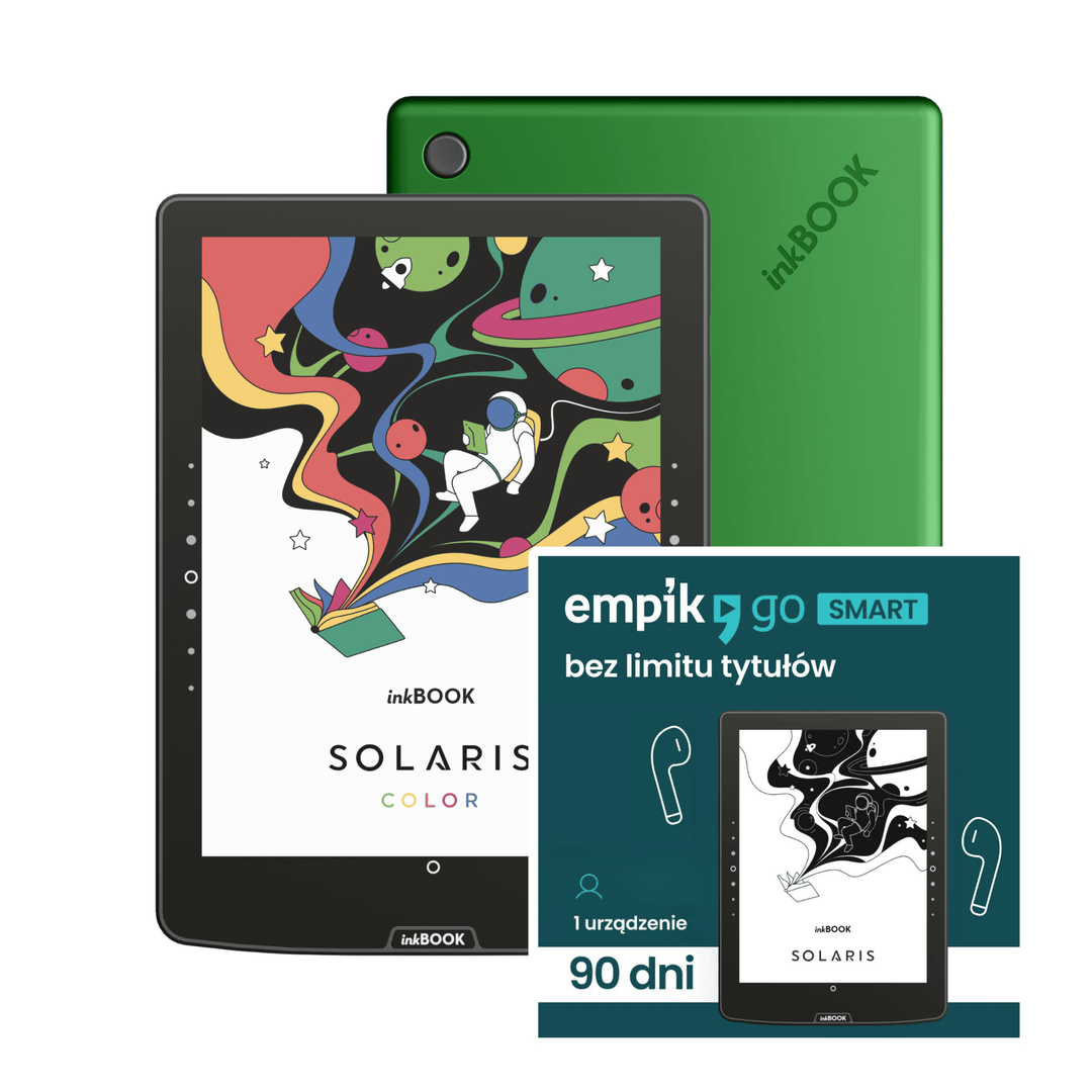 Czytnik ebooków inkBOOK Solaris Color green z empik go 3 mies.