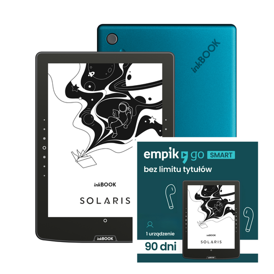 Zestaw inkBOOK Solaris + Voucher Empik Go Smart 3 mies. Ebooki i Audiobooki bez limitu
