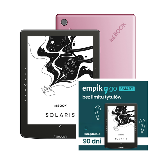 Zestaw inkBOOK Solaris + Voucher Empik Go Smart 3 mies. Ebooki i Audiobooki bez limitu