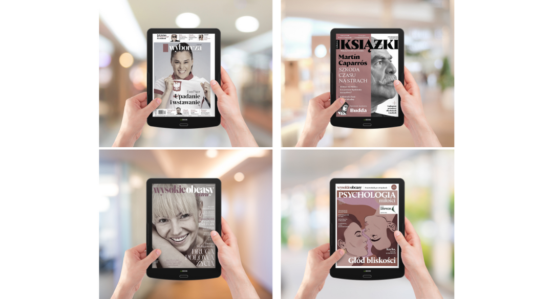 czytnik inkBOOK FOCUS COLOR kolorowe OKŁADKI  maagzynów na ekranie czytnika