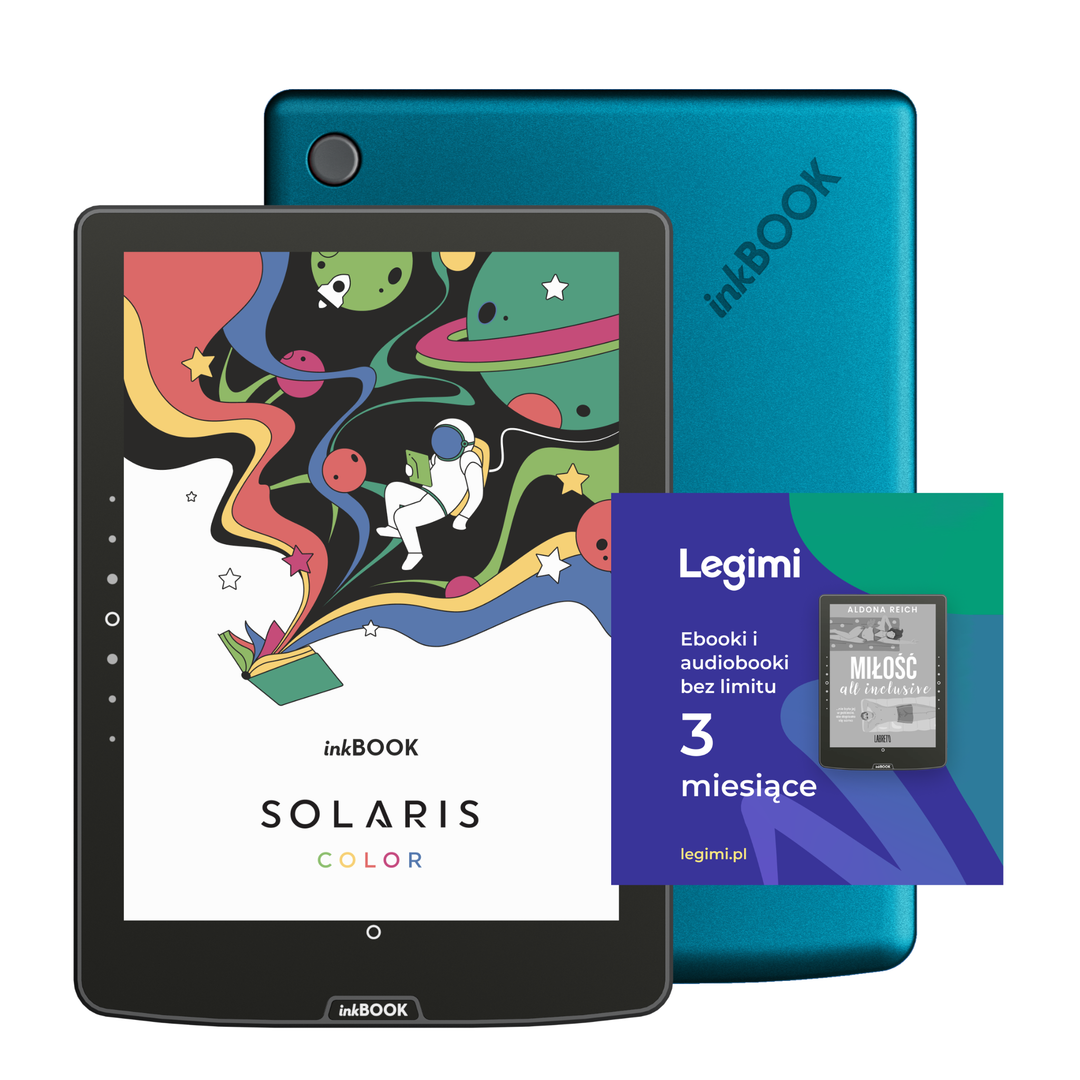 Zestaw inkBOOK Solaris Color + Voucher Legimi 3 mies. Ebooki i Audiobooki bez limitu