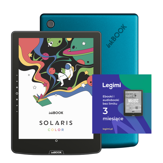 Zestaw inkBOOK Solaris Color + Voucher Legimi 3 mies. Ebooki i Audiobooki bez limitu