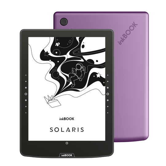 Czytnik ebook inkBOOK Solaris violet - front 