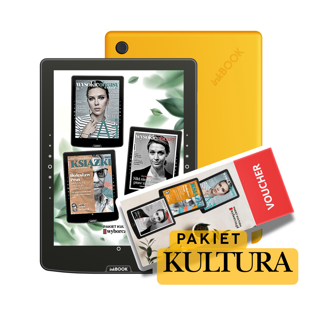 Czytnik inkBOOK Solaris Color + Pakiet KULTURA Wyborcza.pl (m.in.: WO, DF, "Książki")