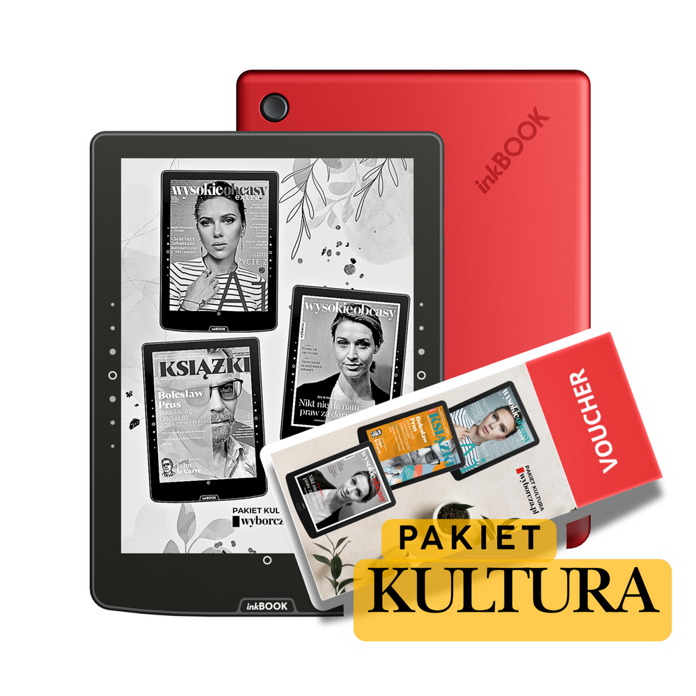 Czytnik ebooków inkBOOK Solaris 6" + Pakiet kultura Wyborcza Red